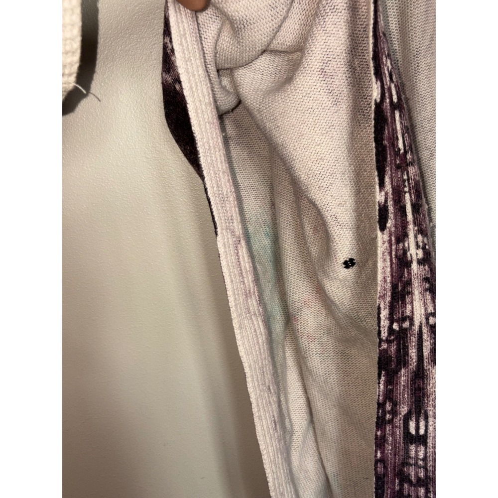 Soft Surroundings Oversized Knit Poncho Wrap Abstract Paisley Print Shawl - Picture 6 of 15